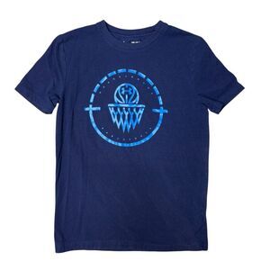 Under armour Basketball T-shirt Boys Size Medium YMD blue